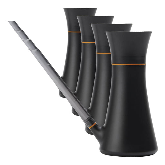 Fiskars Indoor Watering Can,Long Reach Spout for Precision Hydration on House Plants,Flowers&Garden,Anti-Drip Nozzle with Translucent Volume Markings,Ergonomic Recycled Plastic Body,40 oz,(Pack of 4)