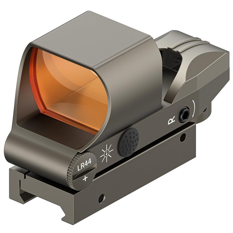 CVLIFE Reflex Sigh 1x28x40mm Red Dot Sight 4 Adjustable Reticles Sight for 20mm Picatinny Rail Red Dot Optics Absolute Co-Witness Gray