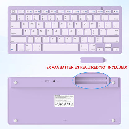 OMOTON Bluetooth Keyboard Compatible with iPad 10th Generation, iPad 10.2 (9th/8th/7th), iPad Pro 13/12.9/11 inch, iPad Air/Mini and More iOS Devices, White