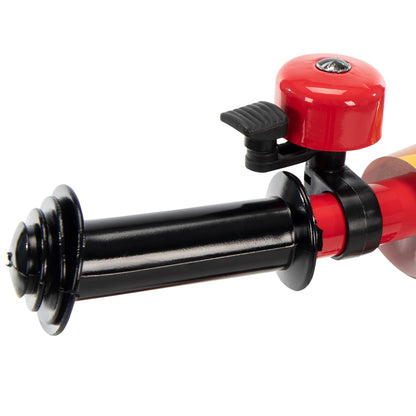 Huffy Disney Pixar Cars Preschool Scooter with Lights, Bell, and Water Bottle, Superhero Red