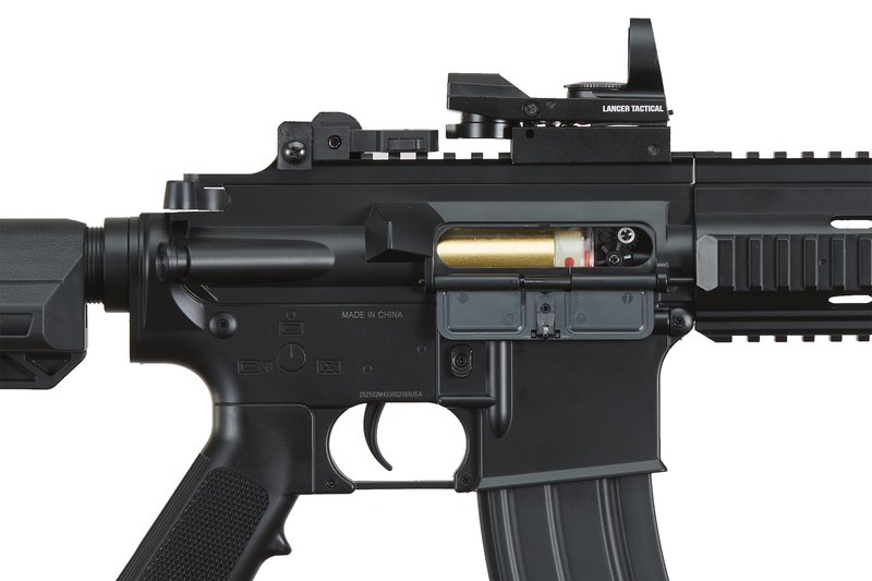 Full Set Airsoft AEG K418 Tactical RIS w/Adjustable Airsoft Stock - Battery, Charger, Red Dot Included