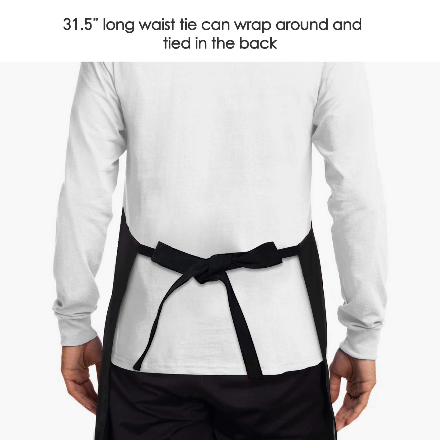 Somhe YOUR OPINION WASN'T IN THE RECIPE - Funny Black Apron with 2 Pockets Adjustable Neck Strap Best Gifts for Husband, Dad, Friends, Birthday, Christmas, Thanksgiving, Cooking Apron for Men & Women
