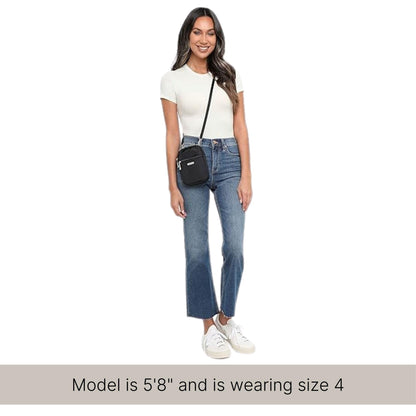 Essential Mini Crossbody Bags for Women 5x7" Small Lightweight Nylon Durable Travel Purse Wallet Phone Crossbody w RFID