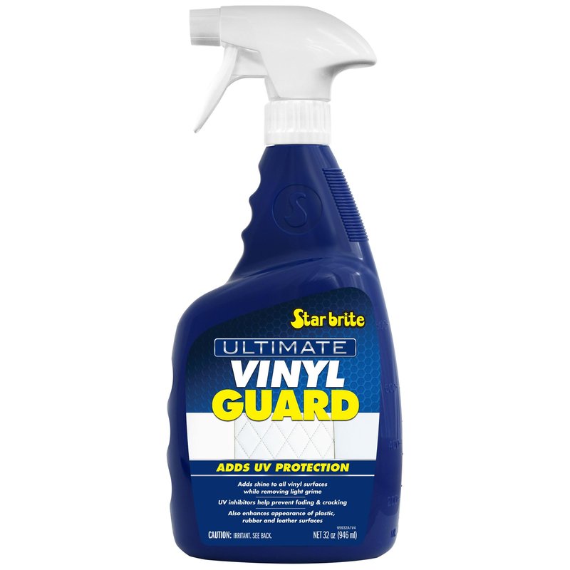 STAR BRITE Ultimate Vinyl Guard - Spray on Protection & Shine - Prevent Fading & Cracking - for Vinyl, Leather, Plastic & Rubber - 32 OZ (095932)