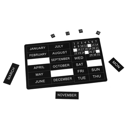 50 Pcs Calendar Magnet Numbers for Whiteboard and Refrigerator, Magnetic Days of The Week and Months Magnetic Calendar Dates Indicators for Office (10.4 x 6.7 Inch)
