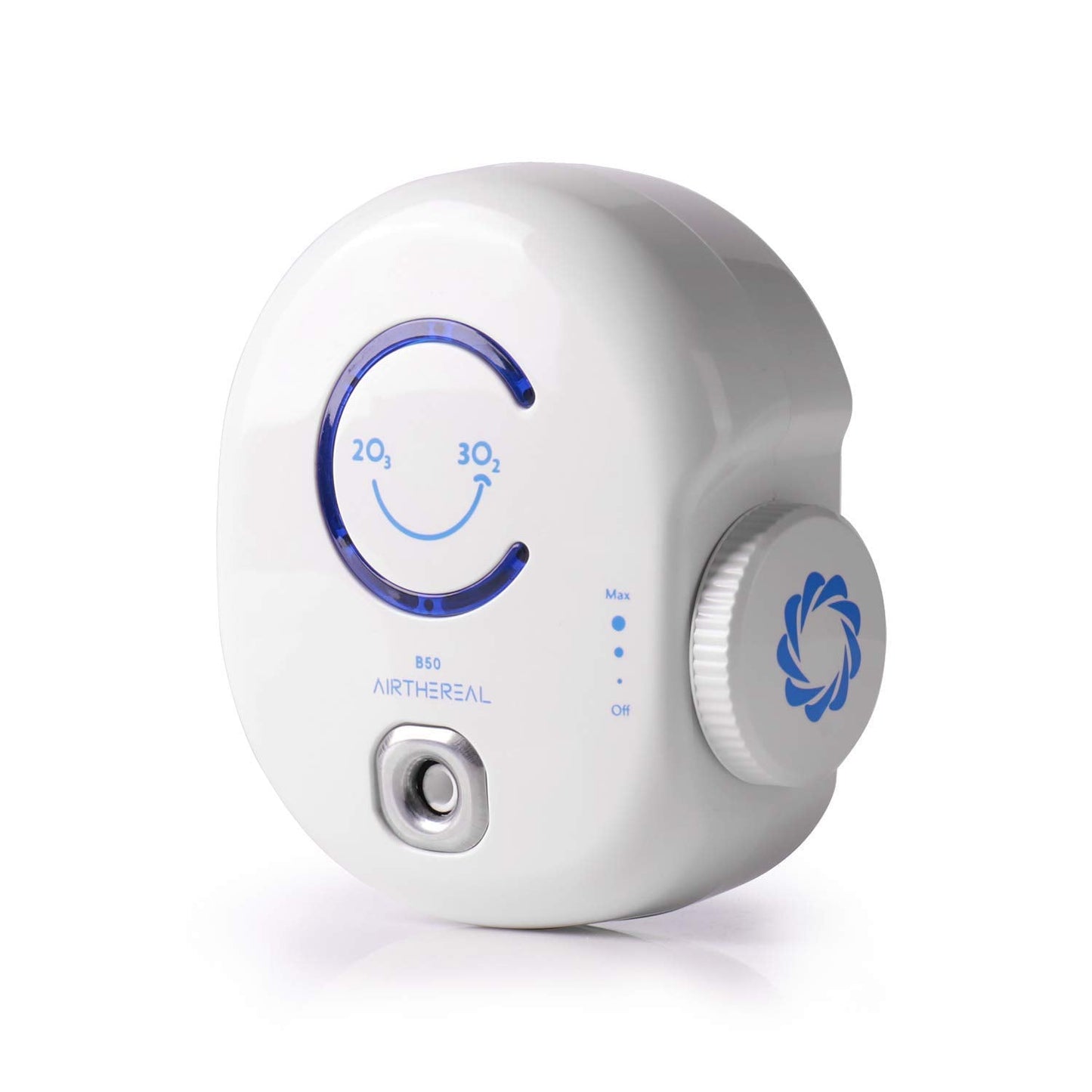 Airthereal B50 Mini Ozone Generator Air Purifier- Removes Odors and Sterilizes Air in Small Spaces Up To 320 Sq Ft - Plug in Mini Air Ionizer, Adjustable Ozone Output of 10-50 mg/h