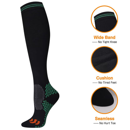 Odtmger Compression Socks (2/3 Pair) for Men and Women 20-30 mmHg Compression Stockings Circulation for Cycling Running Support Socks