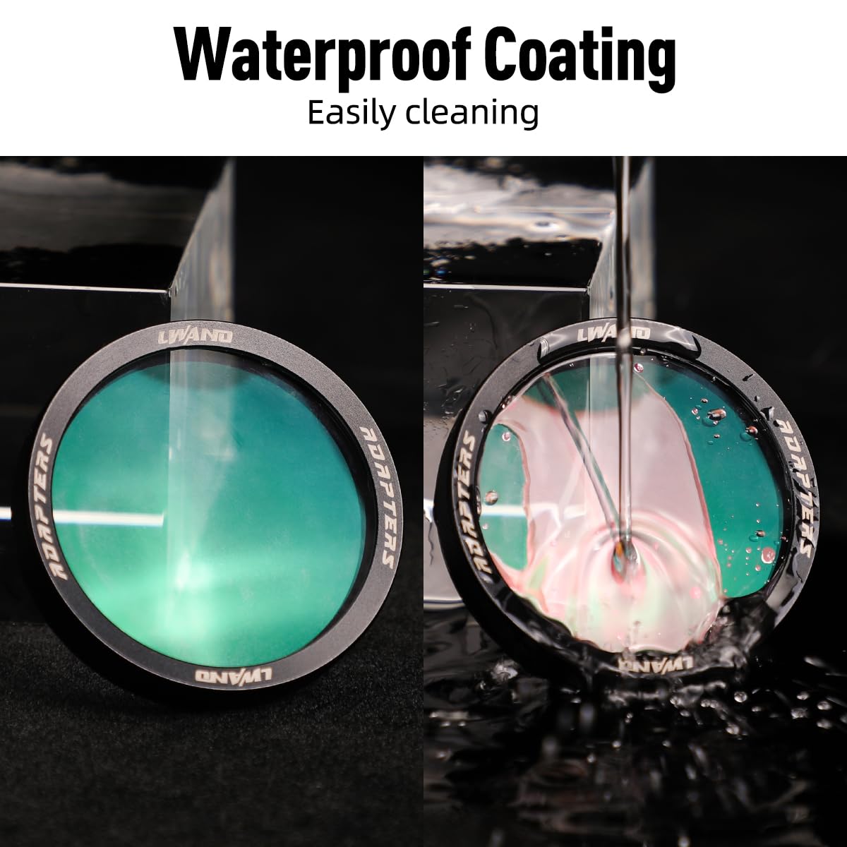 LWANO 4X Bow Sight Lens - Waterproof/Abrasion & Anti-Reflective, 1.88" Diameter, O-Rings & Lens Cloth Included