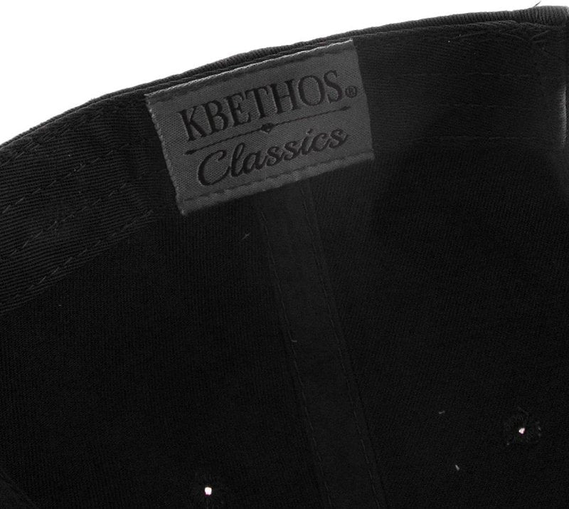 KBE-Classic BLK Classic Washed Cotton Dad Hat Baseball Cap Polo Style