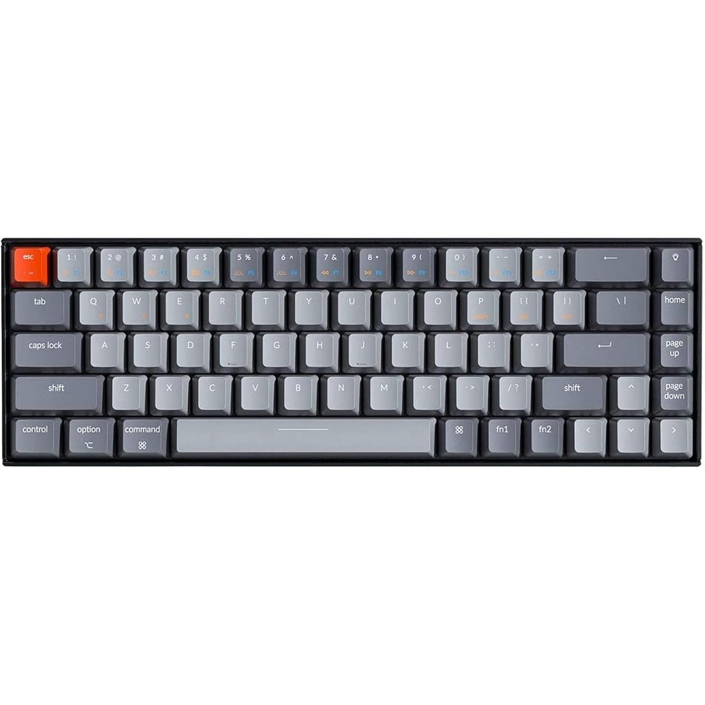 Keychron K6 Bluetooth 5.1 Wireless Mechanical Keyboard with Keychron K Pro Red Switch/LED Backlit/Rechargeable Battery, 68 Keys Compact Keyboard Compatible with Mac Windows