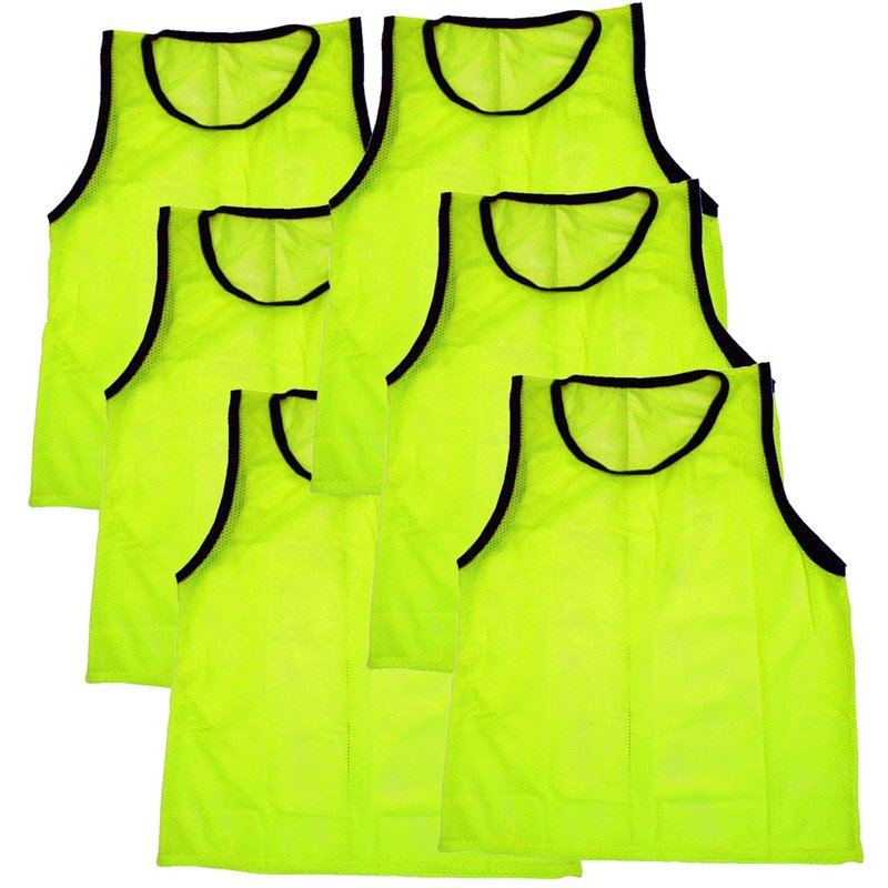BlueDot Trading 12 Adult Mens Womans Unisex Sports Pinnie Scrimmage Training Vest, Nylon Mesh for Team Practice - For Soccer, Field Hockey, Lacrosse, Football, Basketball, COMBO: (6 Green / 6 Blue)