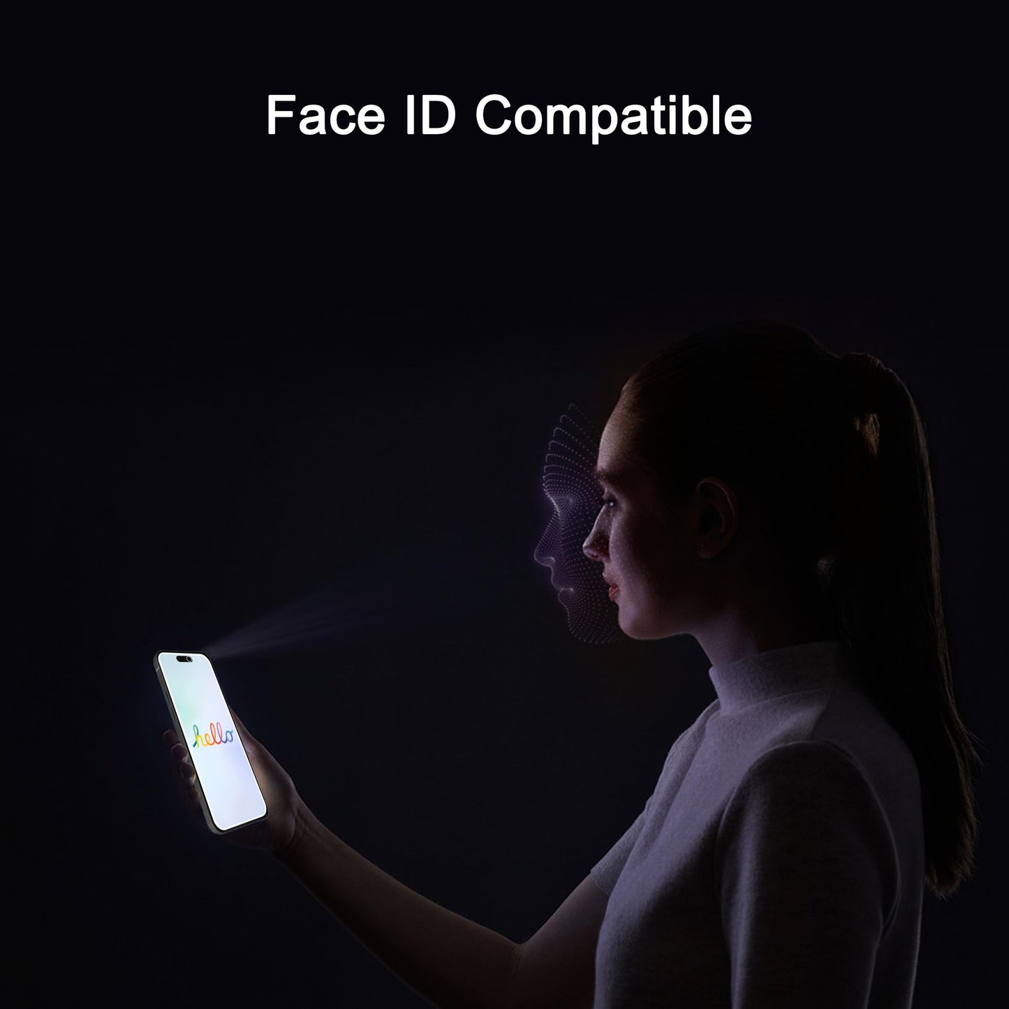 Ailun 2Pack Privacy Screen Protector Compatible for iPhone 14 Pro Max [6.7 inch] + 2 Pack Camera Lens Protector, Anti Spy Private Tempered Glass Film, Case Friendly, [9H Hardness] - HD