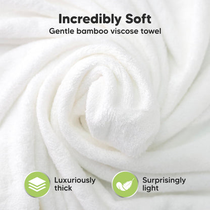KeaBabies Hooded Baby Towel for Newborn - Viscose Derived from Bamboo Large Baby Bath Towels with Hood for Boys, Girls, Toddler, Extra Absorbent & Soft Newborn Bath Essentials (Cat)