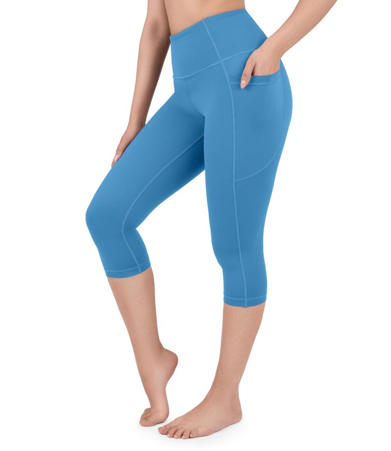 Nirlon NirLUX Capri Leggings for Women - NirLUX Capri Leggings with Pockets for Women, Regular & Plus Size Yoga Pants