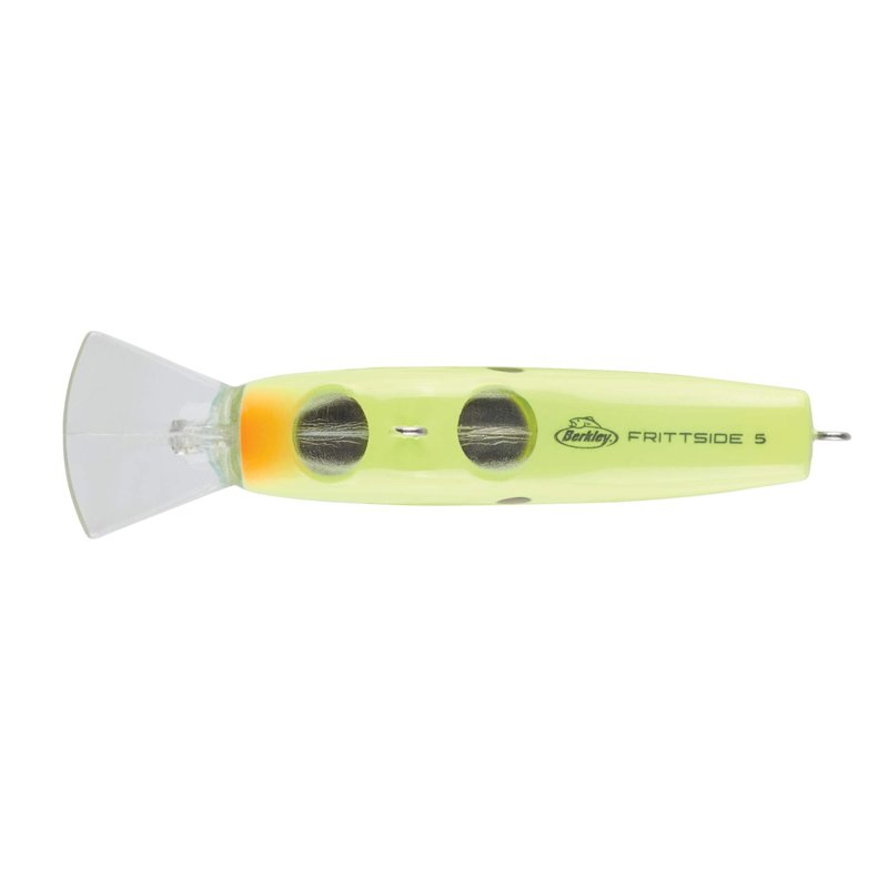 Berkley Frittside Fishing Lure, Blue Chartreuse, 5 Biggun’ (3/7 oz), 2 4/5in 7cm Crankbaits, Classic Flat Side Profile Mimics Variety of Species and Creates Flash, Equipped with Sharp Fusion19 Hook
