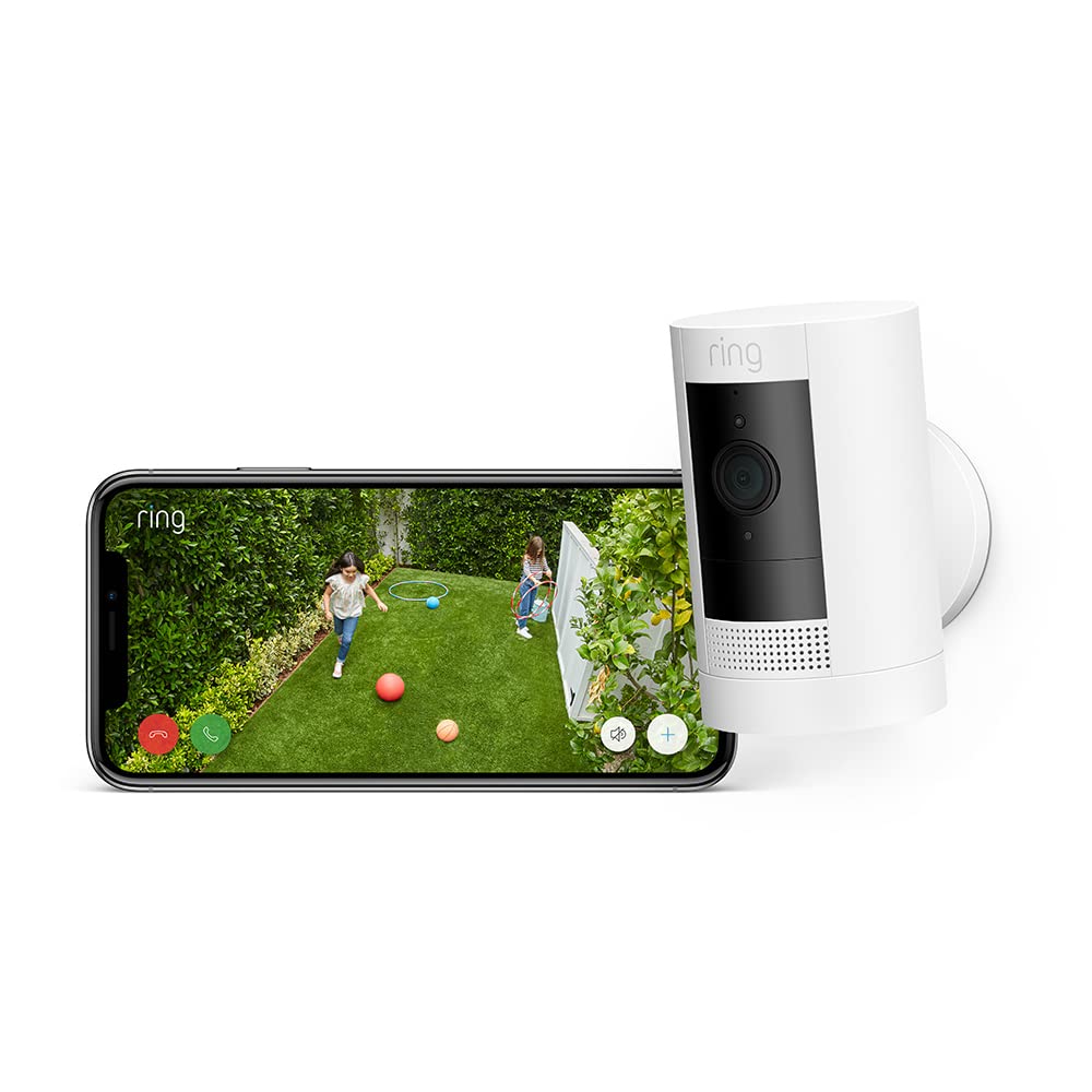 Ring Outdoor Camera Battery (Stick Up Cam) | HD wireless outdoor Security Camera 1080p Video, Two-Way Talk, Wifi, Works with Alexa | alternative to CCTV system | 30-day free trial of Ring Home
