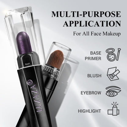 LUXAZA PRO Neutral Eyeshadow Stick 6PCS Set, Pink and Purple Metallic Shimmer Matte Cream Eye Shadow Eyeliner Brightener Pencil Crayon, Halloween Makeup - PURPLE MARTINI