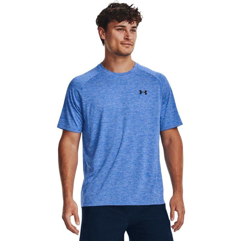 Under Armour Men's Tech 2.0 Short-Sleeve T-Shirt, (464) Water / / Black, Small