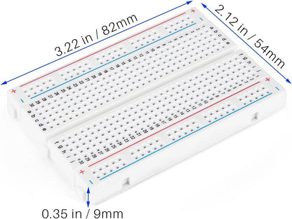 ELEGOO Electronic Fun Kit Bundle with Breadboard Cable Resistor, Capacitor, LED, Potentiometer total 235 Items for Arduino