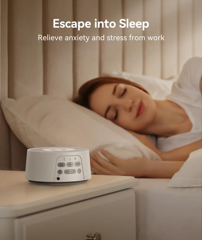 Dreamegg White Noise Sound Machine for Adults Sleeping, D3 Pro Sound Machine for Baby Adults, 29 HiFi Sound, Battery/Adapter, Portable Sound Machine for Sleeping, Sound Therapy for Home Office Travel