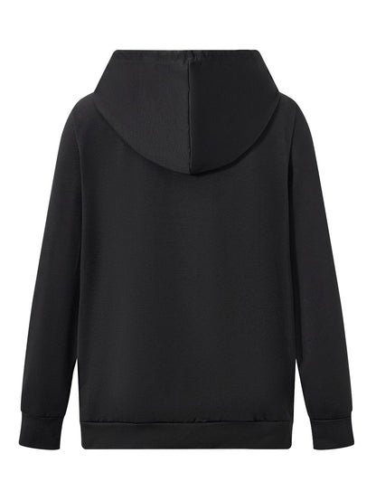 Barlver Women's Halloween Sweatshirts Skull Hoodies Graphic T Shirts Long Sleeve Pullover Tops Gothic Fall Clothes L