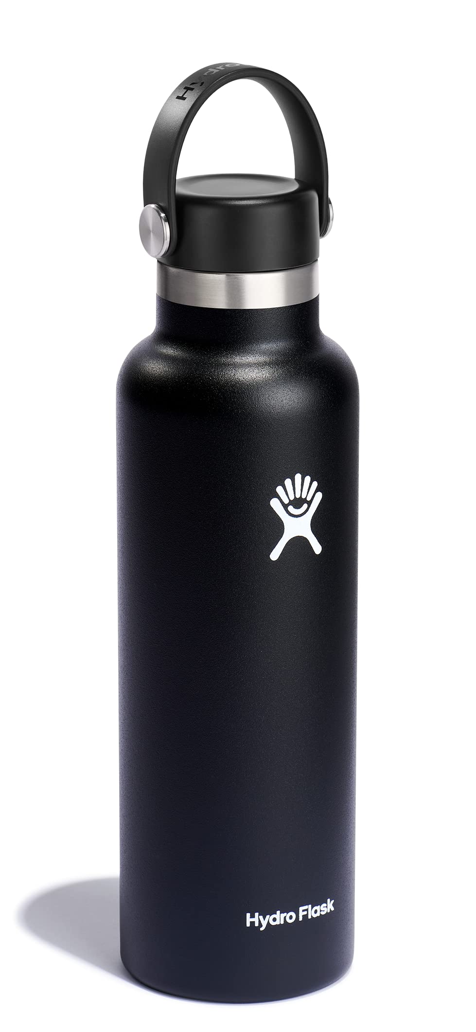 Hydro Flask Water Bottle - Insulated Stainless Steel - Non Spill, Leakproof in 21 Oz Black