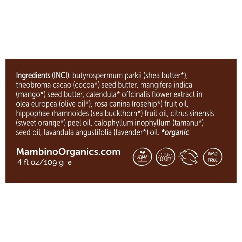 Mambino Organics Oh Baby! Belly Butter, Belly Balm for Pregnant Women, Body Cream with Shea Butter for Pregnancy, Minimizes Stretch Marks, Vegan, Cruelty-Free, Maternity Skin Care, 4 fl oz