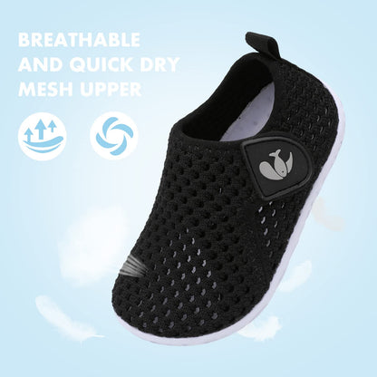 FEETCITY Toddler Swim Shoes Boys Girls Aqua Socks Non-Slip Quick Dry Barefoot for Kids Beach Outdoor Sports Toddler 5