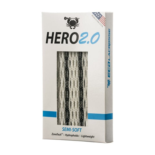 East Coast Dyes Lacrosse Hero 2.0 Mesh - Semi-Soft - Black Striker