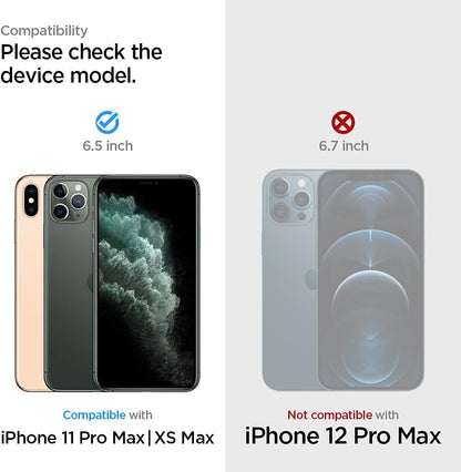 Spigen Tempered Glass Screen Protector [GlasTR EZ FIT] designed for iPhone 11 Pro Max/iPhone Xs Max [6.5 inch] [Case Friendly] - 2 Pack