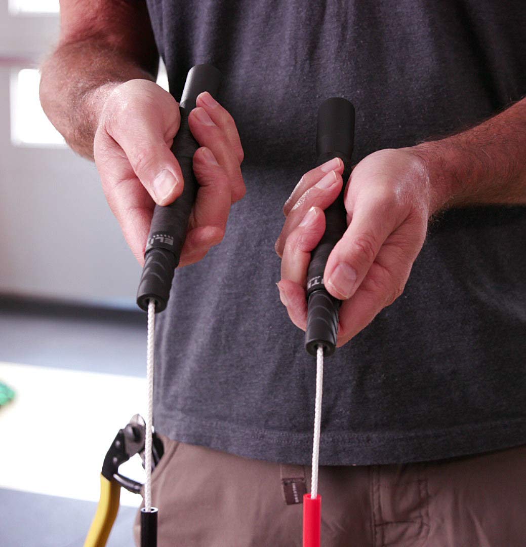 Elite SRS Beaded Jump Rope Adult For Fitness - Beaded Heavy Skipping Rope for Exercise - Unbreakable Long Handles and Shatterproof Beads - Designed for Beginners or Pros - Heavy Beaded Exercise Jump