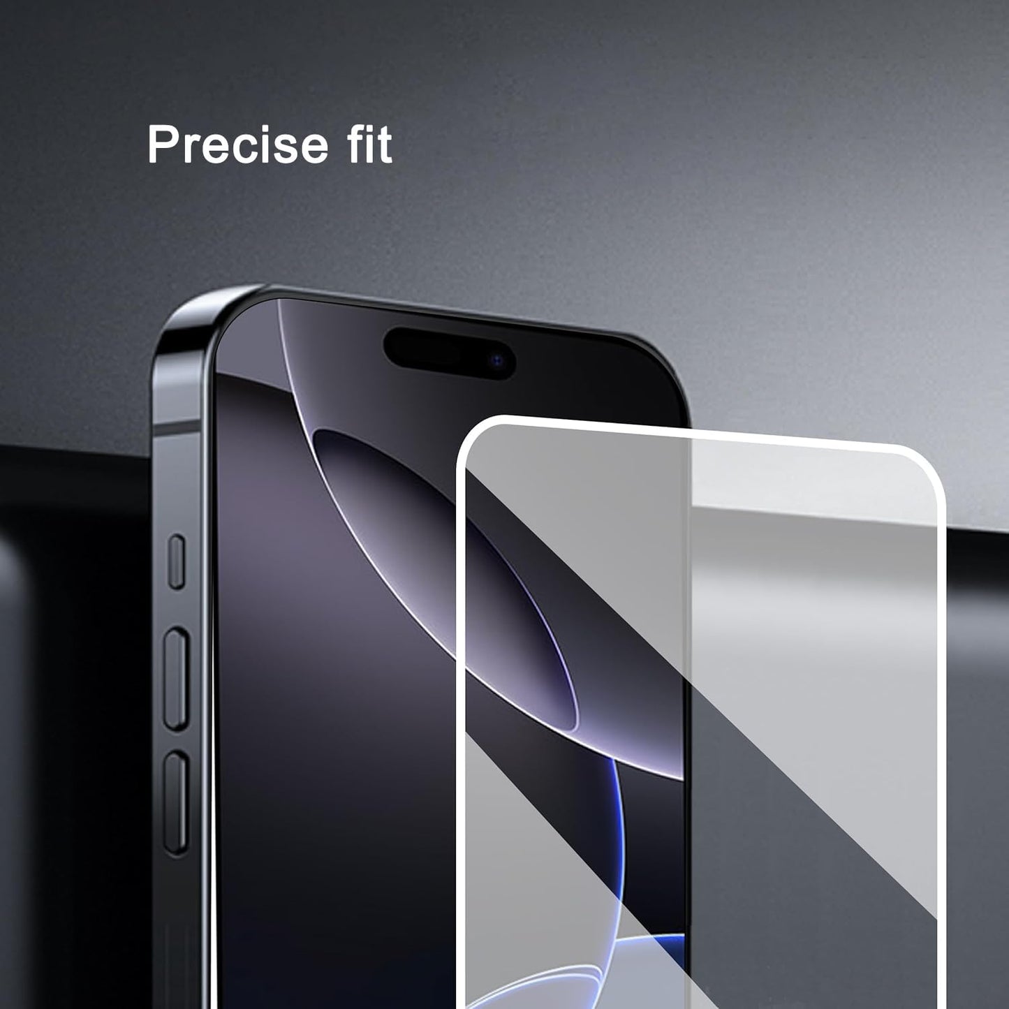 Ailun Screen Protector for iPhone 16 / iPhone 15 / iPhone 15 Pro [6.1 Inch] Display 3 Pack Tempered Glass, Dynamic Island Compatible, Case Friendly [Not for iPhone 16 Pro 6.3 Inch].