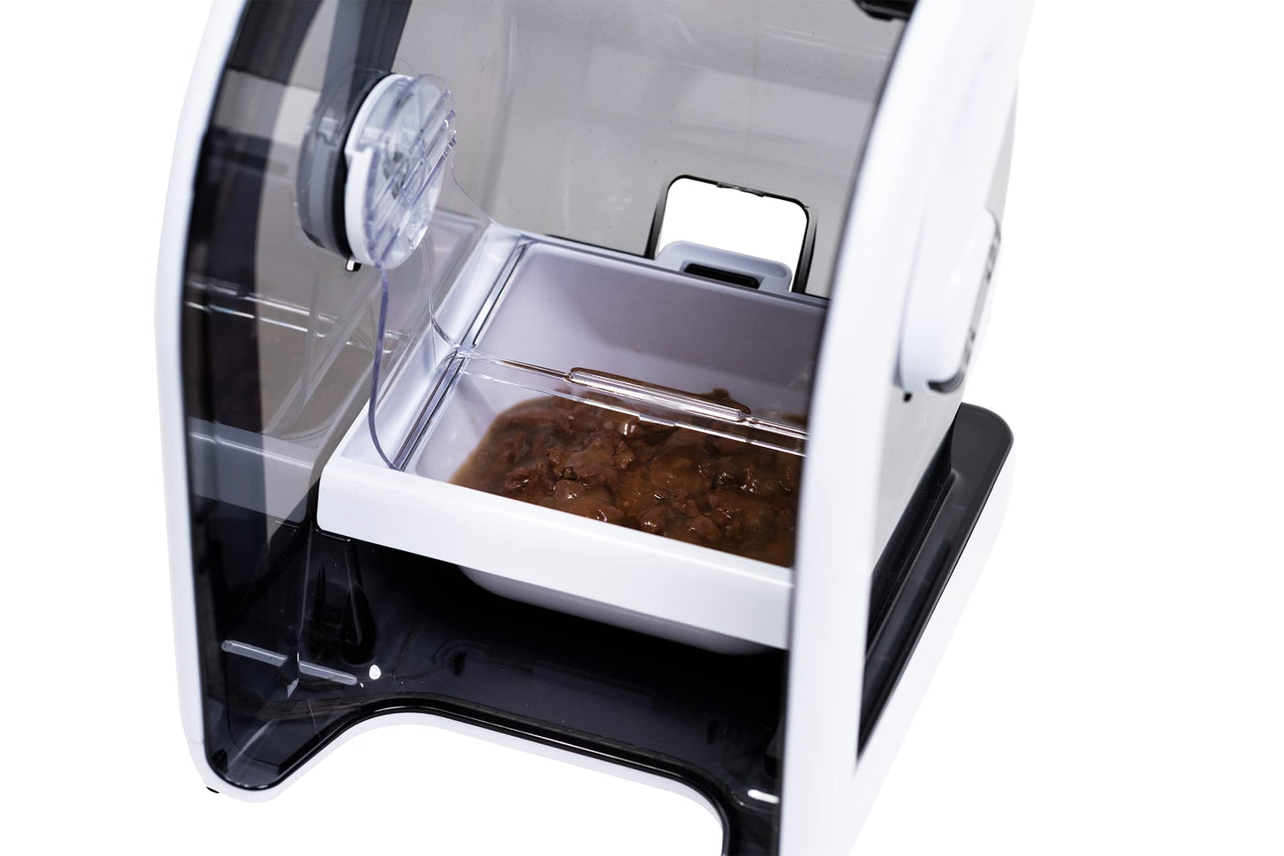 Closer Pets MiBowl Automatic Selective Microchip Smart Pet Feeder (CP500) - BPA and BHT Free Bowl with Enclosed Back for Small to Medium Cats and Small Dogs, White