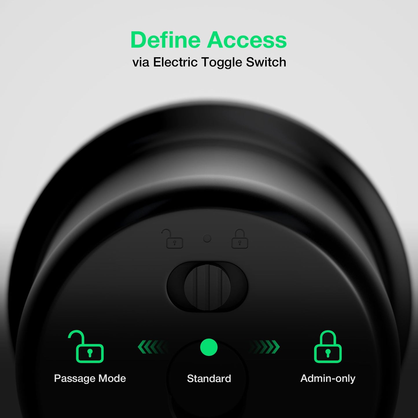 ThorBolt G1 Fingerprint Door Knob Lock with Keypad Biometric Door Knob Auto-Lock 4* AAA Alkaline Batteries Interior Door Lock for Bedroom, Garage, Office, Pantry Door Desert Titanium