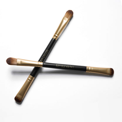 LAURA GELLER NEW YORK Retractable Black Kabuki Brush for Liquid, Cream and Powder Face Makeup With Aluminum Handle