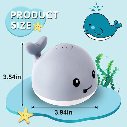 Gigilli Bath Toys for Kids Ages 1-3 or Babies 0-6-12-18 Months, Light Up Whale Sprinkler Bathtub Water Pool Toys for Toddlers 1-3 2-4, Infant Bath Toy for 1 Year Old Boys Girls First Birthday Gifts