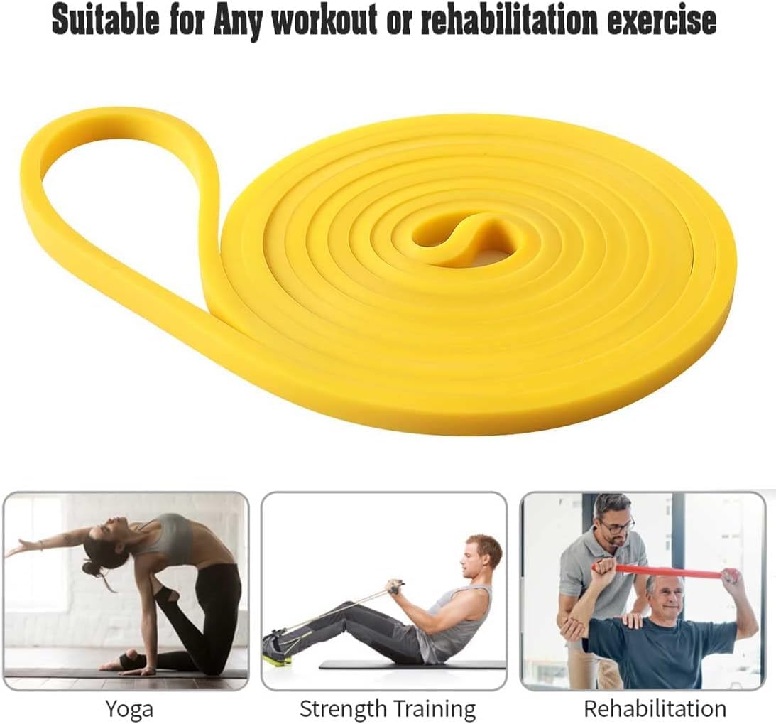 KK Resistance Bands, Pull Up Resistance Bands For Men & Women, Fitness Exercise Bands, Pull Up & Stretch Resistance Workout Bands In A Variety Of Strengths (Set: Yellow + Red + Green + Purple + Blue)