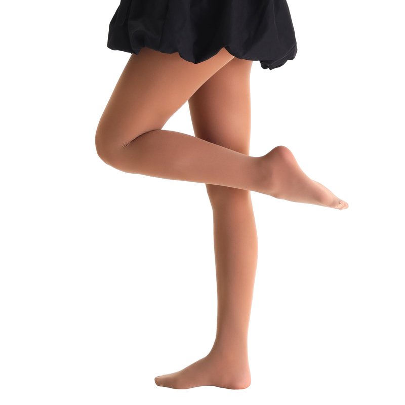EVERSWE 3 Pairs Pack Girls Microfiber Tights Multiple Colors (Suntan, 6-8 Years)