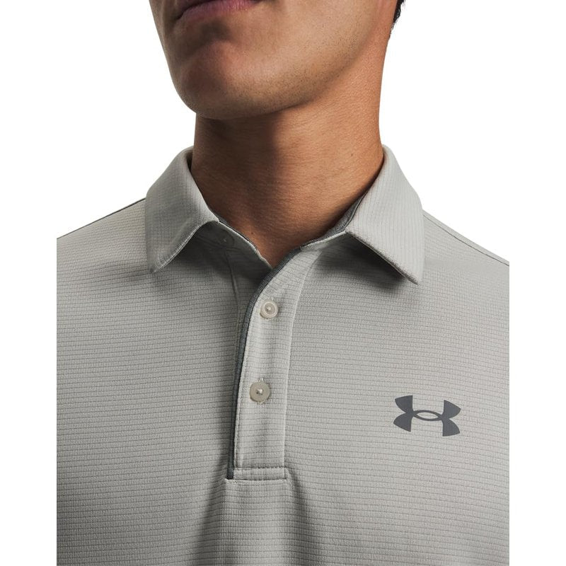 Under Armour Men's Tech Golf Polo, (069) Titanium / / Pitch Gray, Large Tall