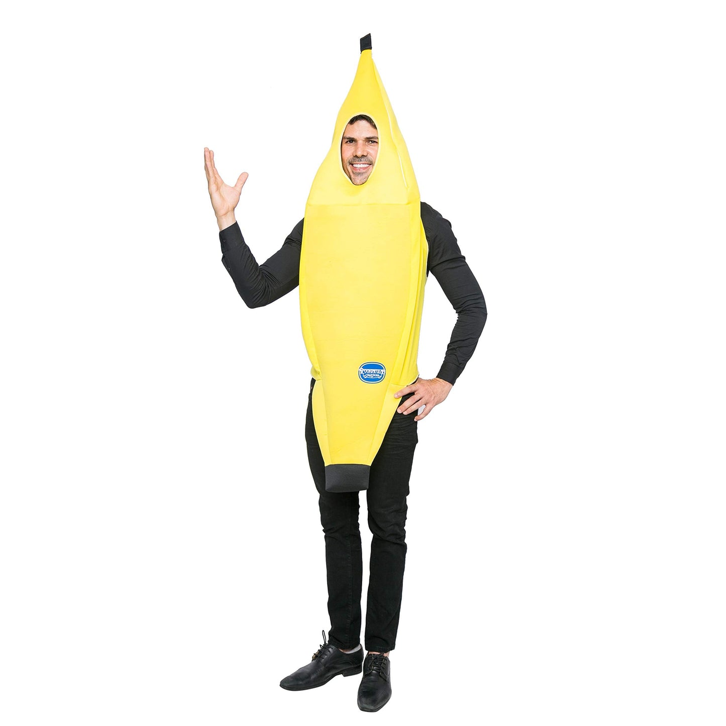 Spooktacular Creations Appealing Banana Costume Adult, Halloween Banana Outfit Suit for Men Halloween Dress Up Parties and Roleplay Cosplay (X-Large)