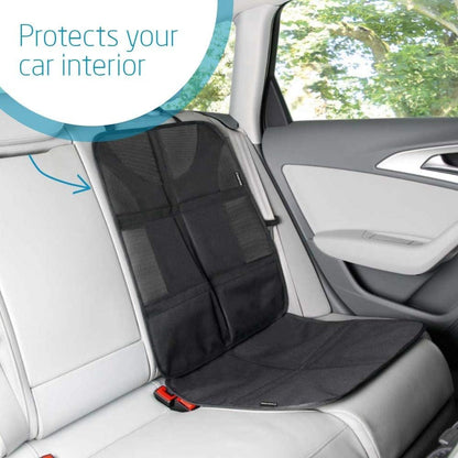 Maxi-Cosi Car Seat Protector, Waterproof Car Seat Cover, Non-Slip Baby Forward Rearward Car Seat Mat ISOFIX Compatible, Non-slip Bottom, Leather and Fabric Car Seat Protector, Black
