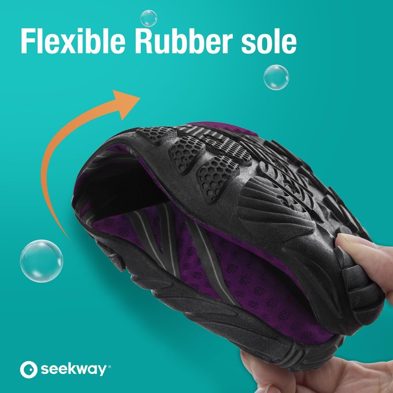 SEEKWAY Water Shoes Sports Quick-Dry Barefoot Aqua Beach Pool Lake Swim Boating Hiking Surfing Men Women Purple SP001