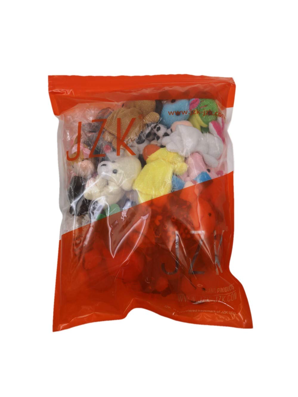 JZK 24 Finger Puppets Set animals family members cute Cloth Plush teaching dolls toddlers party bag fillers Kawaii Plush Finger stuffed toys for kids