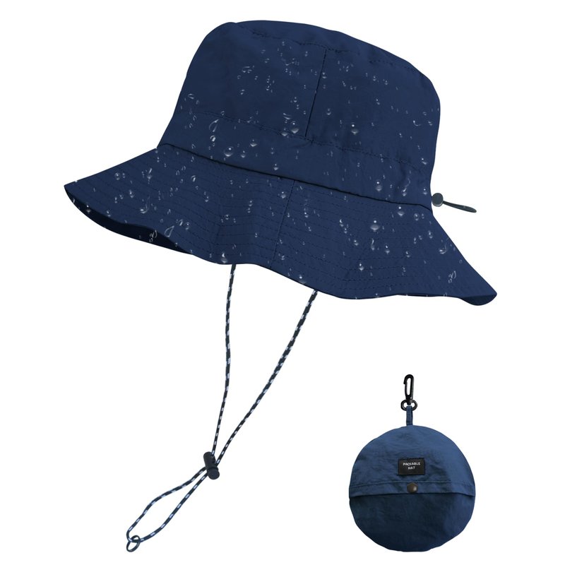 PFFY Packable Sun Bucket Hat for Women Outdoor UV Protection Sun Hats Waterproof Lightweight Hiking Outdoor Cap Blue