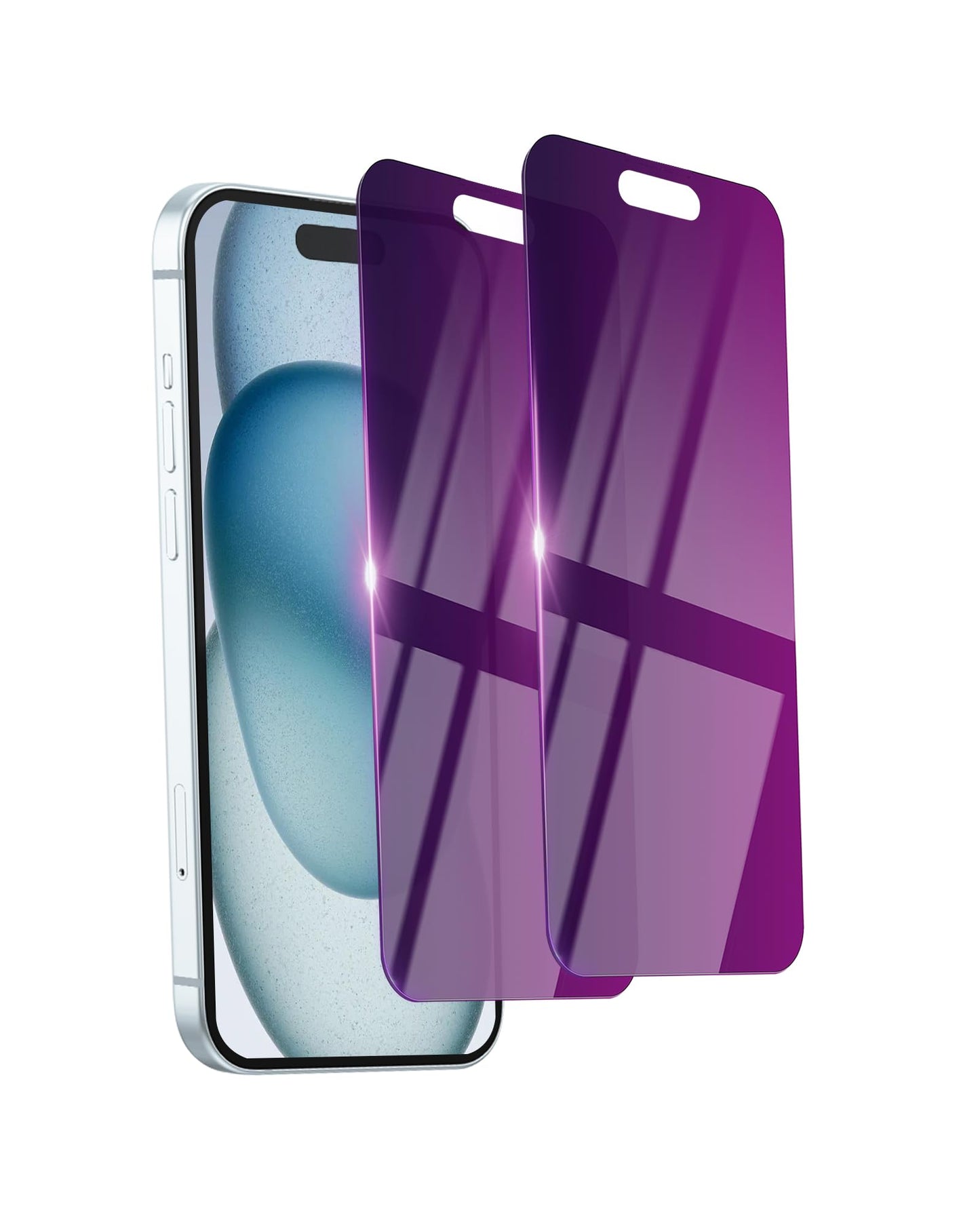 2 Pack Privacy Screen Protector for iPhone 16 Pro Max Tempered Glass 6.9inch Private Saver Anti-Spy Eye Protection Anti-Scratch Full Coverage