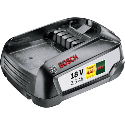 Bosch 1600A005B0 Battery Pack PBA 18V 2.5Ah W-B, 18 V, Black