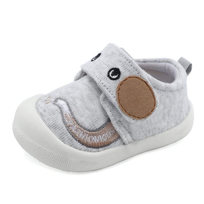 MASOCIO Baby Shoes Boys Infant Toddler Boy First Walking Shoes Trainers 18-24 Months Size 5 UK Child Grey