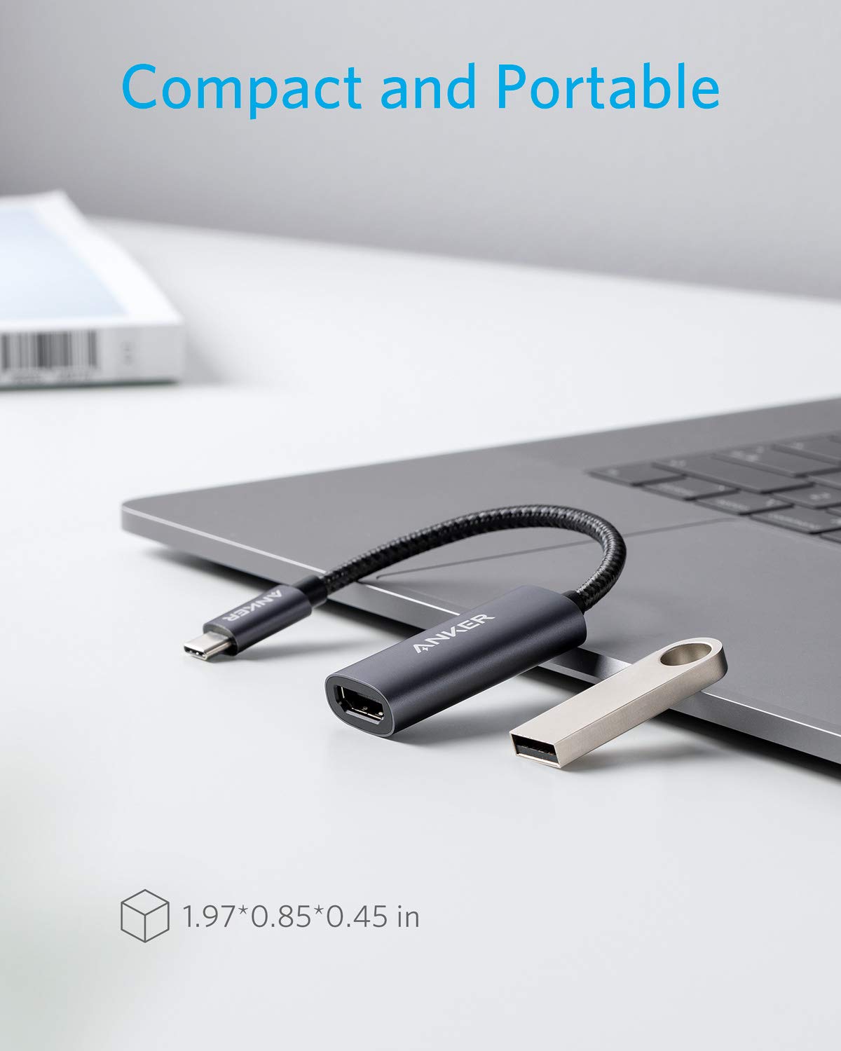 Anker 5-in-1 Premium USB-C Data Hub, with HDMI Output, 1-Gigabit Ethernet Port Network Adapter, 10/100 / 1000 Mbps Compatible, 3 USB 3.0 Ports, for MacBook Pro 2016/2017, ChromeBook, XPS and More
