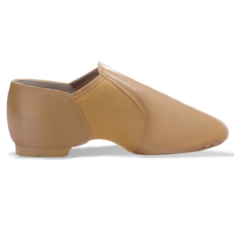 DWBH Unisex Jazz Shoe Leather Upper Women and Men's Slip-on Dance Shoes