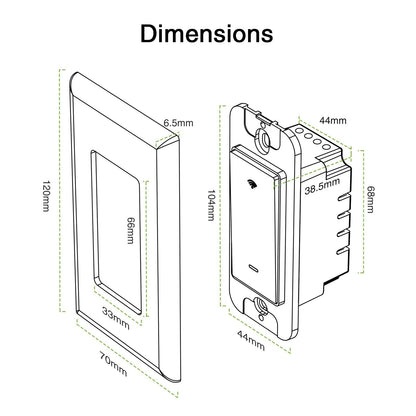 GHome Smart Switch, Smart Wi-Fi Light Switch Works with Alexa and Google Assistant 2.4Ghz, Single-Pole,Neutral Wire Required,UL Certified,Remote/Voice Control, No Hub Required (4 Pack)